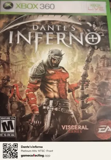 Dante's Inferno Xbox 360, NTSC box front