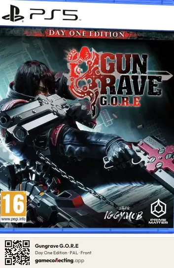 Gungrave G.O.R.E PlayStation 5, PAL box front