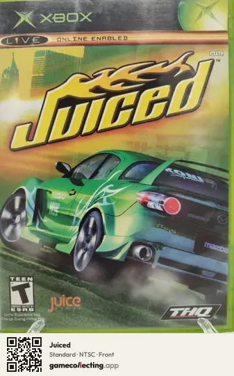 Juiced Xbox, NTSC box front