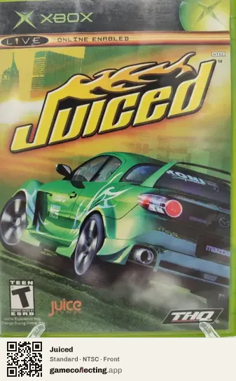 Juiced Xbox, NTSC box front