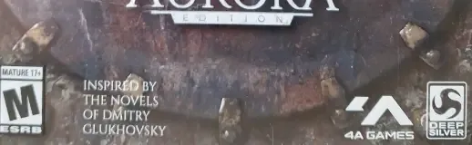 Metro Exodus, the ESRB box on its front