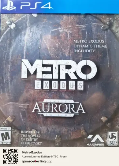 Metro Exodus PlayStation 4, NTSC box front
