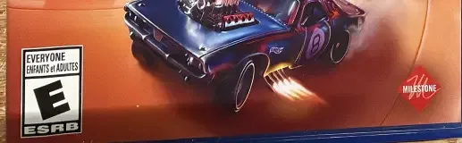 Hot Wheels Unleashed, the ESRB box on its front