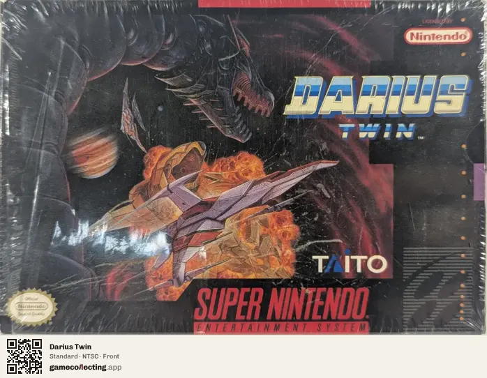Darius Twin Super Nintendo Entertainment System, NTSC box front