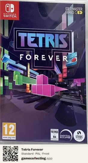 Tetris Forever Nintendo Switch, PAL box front