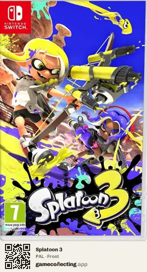 Splatoon 3 Nintendo Switch, PAL box front