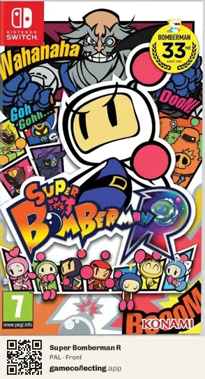 Super Bomberman R Nintendo Switch, PAL box front