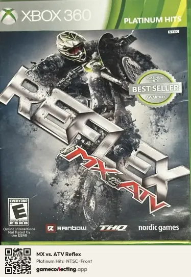 MX vs. ATV Reflex Xbox 360, NTSC box front