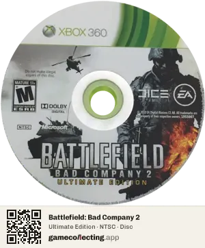 Battlefield: Bad Company 2 Xbox 360, NTSC disc