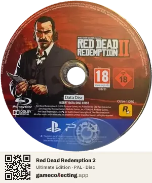 Red Dead Redemption 2 PlayStation 4, PAL disc