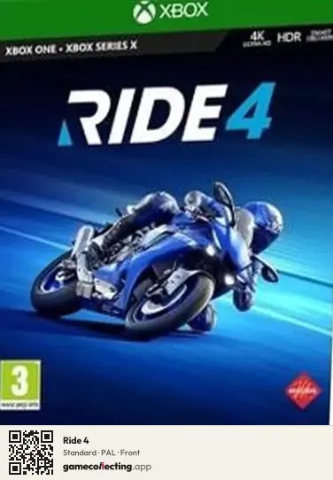 Ride 4 Xbox One, PAL box front