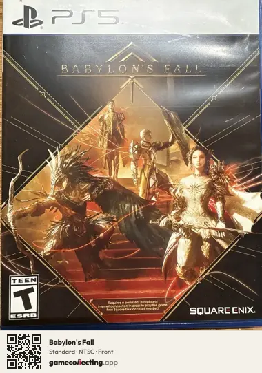 Babylon's Fall PlayStation 5, NTSC box front