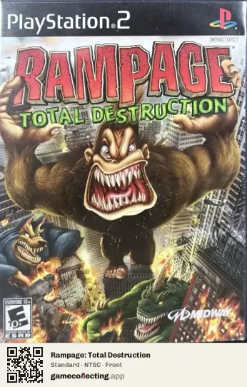 Rampage: Total Destruction PlayStation 2, NTSC box front