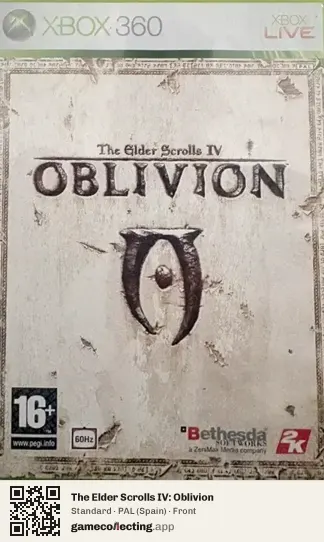 The Elder Scrolls IV: Oblivion Xbox 360, Spain box front