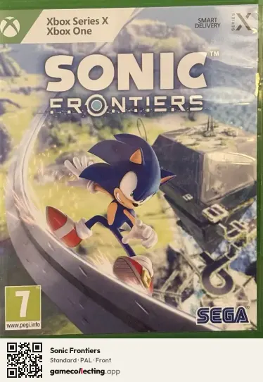 Sonic Frontiers Xbox Series X, PAL box front