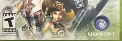 Enchanted Arms, the ESRB box on its front