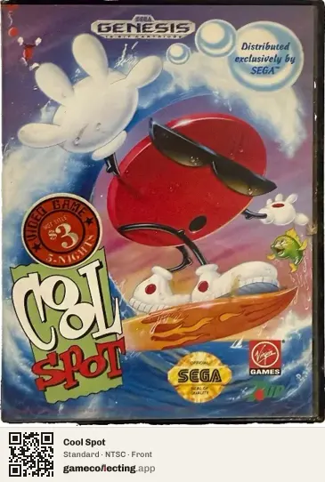 Cool Spot Sega Mega Drive / Genesis, NTSC box front