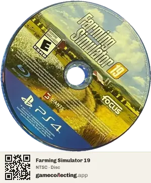 Farming Simulator 19 PlayStation 4, NTSC disc