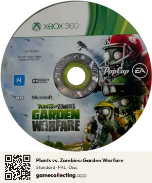Plants vs. Zombies: Garden Warfare Xbox 360, PAL disc