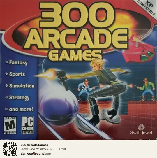 300 Arcade Games Computer, NTSC box front