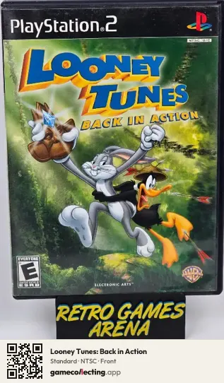 Looney Tunes: Back in Action PlayStation 2, NTSC box front