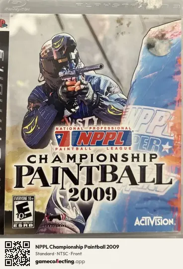 NPPL Championship Paintball 2009 PlayStation 3, NTSC box front