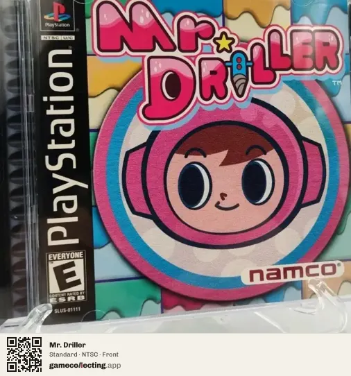 Mr. Driller PlayStation, NTSC box front