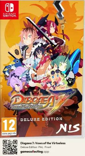 Disgaea 7: Vows of the Virtueless Nintendo Switch, PAL box front