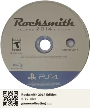 Rocksmith 2014 Edition PlayStation 4, NTSC disc