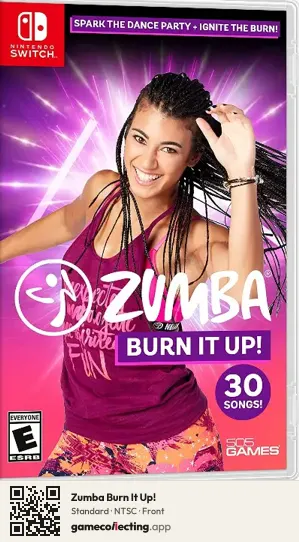 Zumba Burn It Up! Nintendo Switch, NTSC box front
