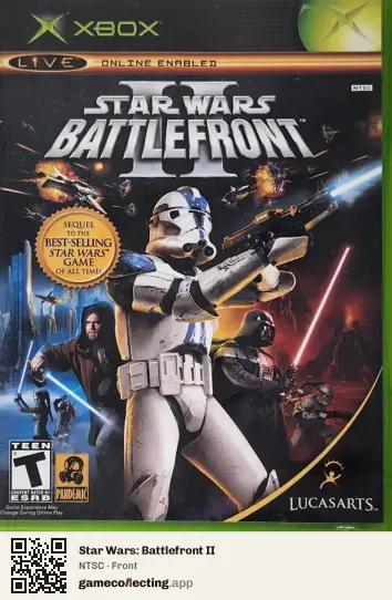 Star Wars: Battlefront II Xbox, NTSC box front