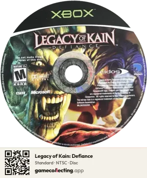 Legacy of Kain: Defiance Xbox, NTSC disc