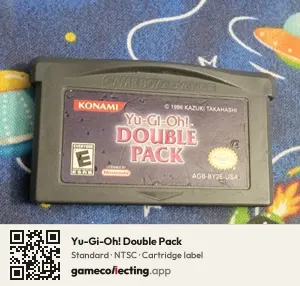 Yu-Gi-Oh! Double Pack Game Boy Advance, NTSC cartridge label
