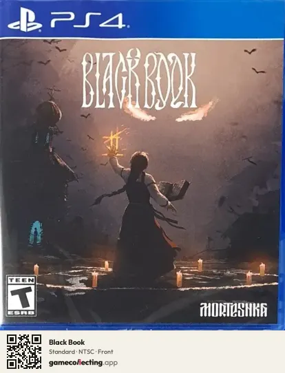 Black Book PlayStation 4, NTSC box front