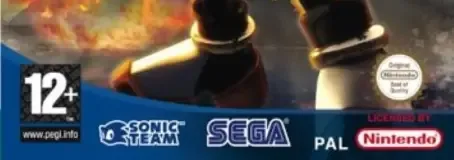 Shadow the Hedgehog, the PEGI square on its front