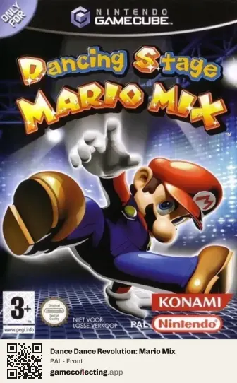 Dance Dance Revolution: Mario Mix Nintendo GameCube, PAL box front