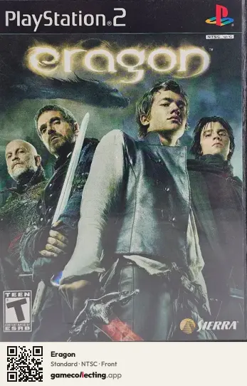 Eragon PlayStation 2, NTSC box front