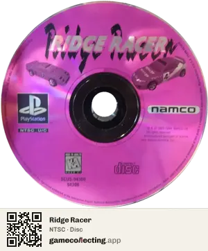 Ridge Racer PlayStation, NTSC disc