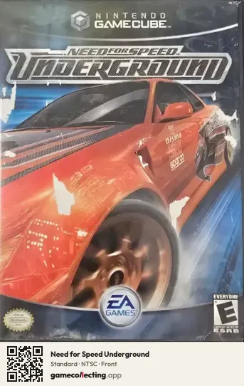 Need for Speed Underground Nintendo GameCube, NTSC box front
