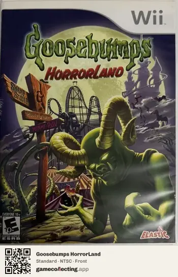 Goosebumps HorrorLand Nintendo Wii, NTSC box front