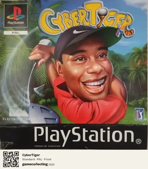 CyberTiger PlayStation, PAL box front