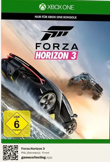 Forza Horizon 3 Xbox One, Germany box front