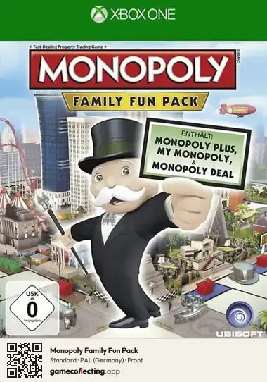 Monopoly Family Fun Pack Xbox One, Germany box front