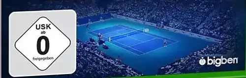 Tennis World Tour, the USK square on its front