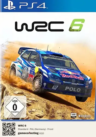 WRC 6 PlayStation 4, Germany box front
