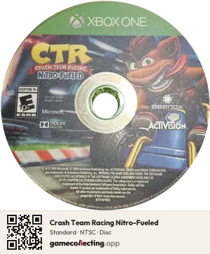 Crash Team Racing Nitro-Fueled Xbox One, NTSC disc