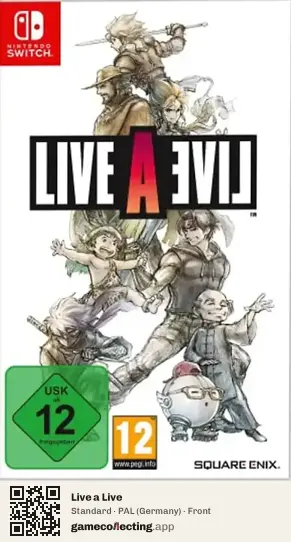 Live a Live Nintendo Switch, Germany box front