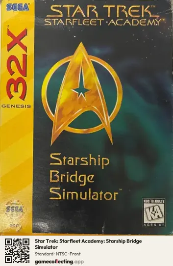 Star Trek: Starfleet Academy: Starship Bridge Simulator Sega 32X, NTSC box front
