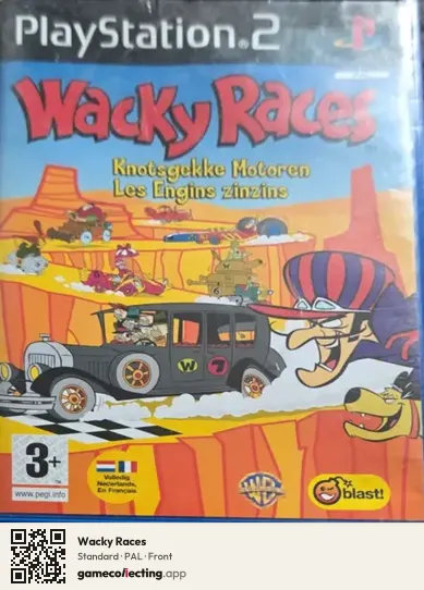 Wacky Races PlayStation 2, PAL box front