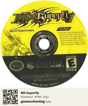 MX Superfly Nintendo GameCube, NTSC disc